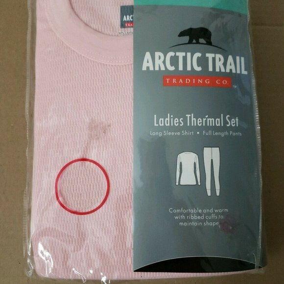 Arctic Trail 2 Pieces Thermal Set Shirt & Pants Pi - Picture 3 of 4
